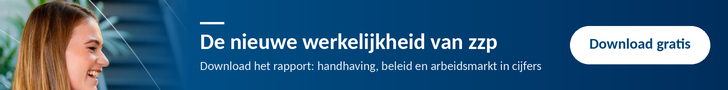 Banner van Rapport de nieuwe werkelijkheid van zzp
